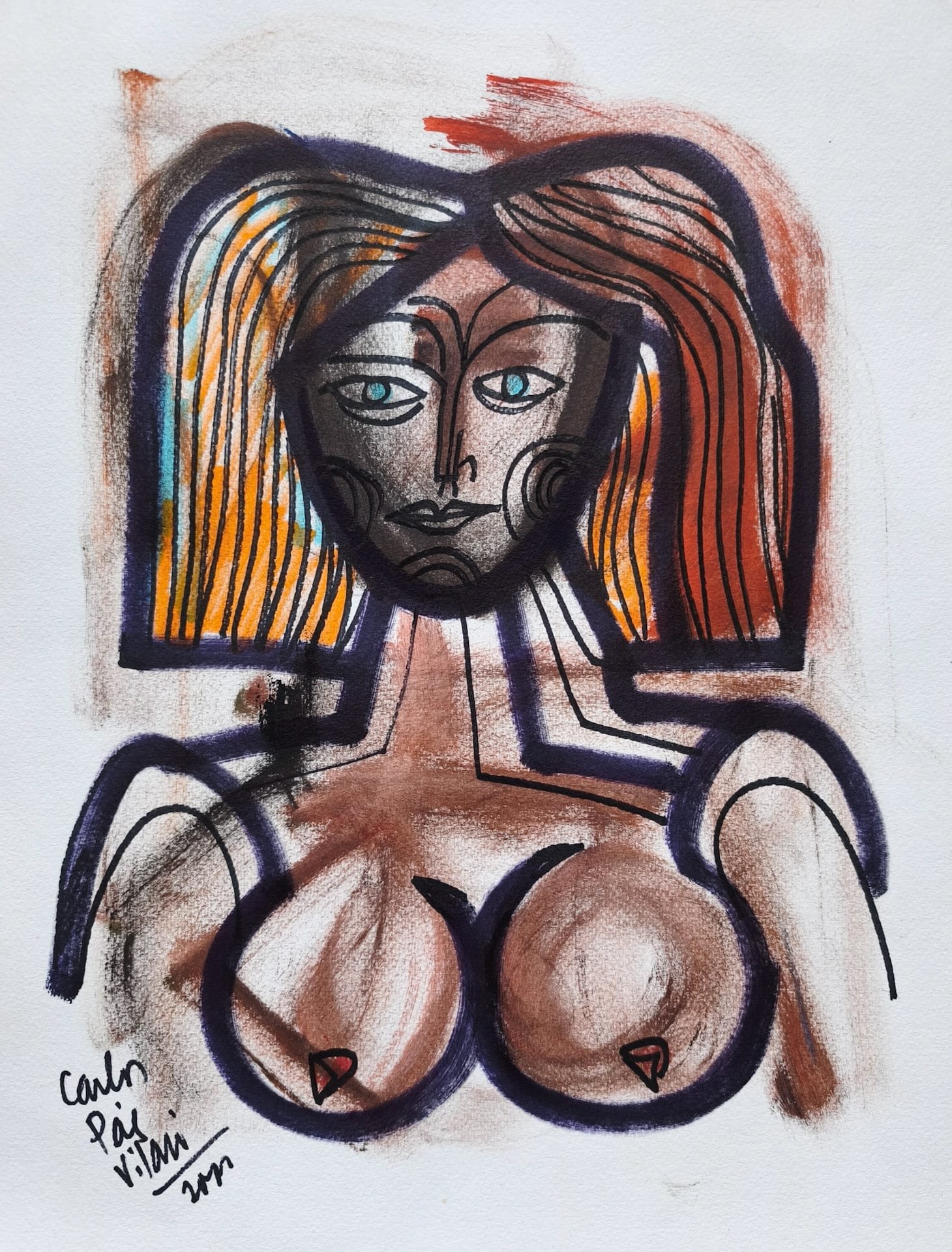 Mujer Ocre